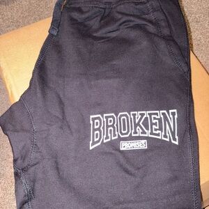 Broken Promises Black Jogger Sweatpants